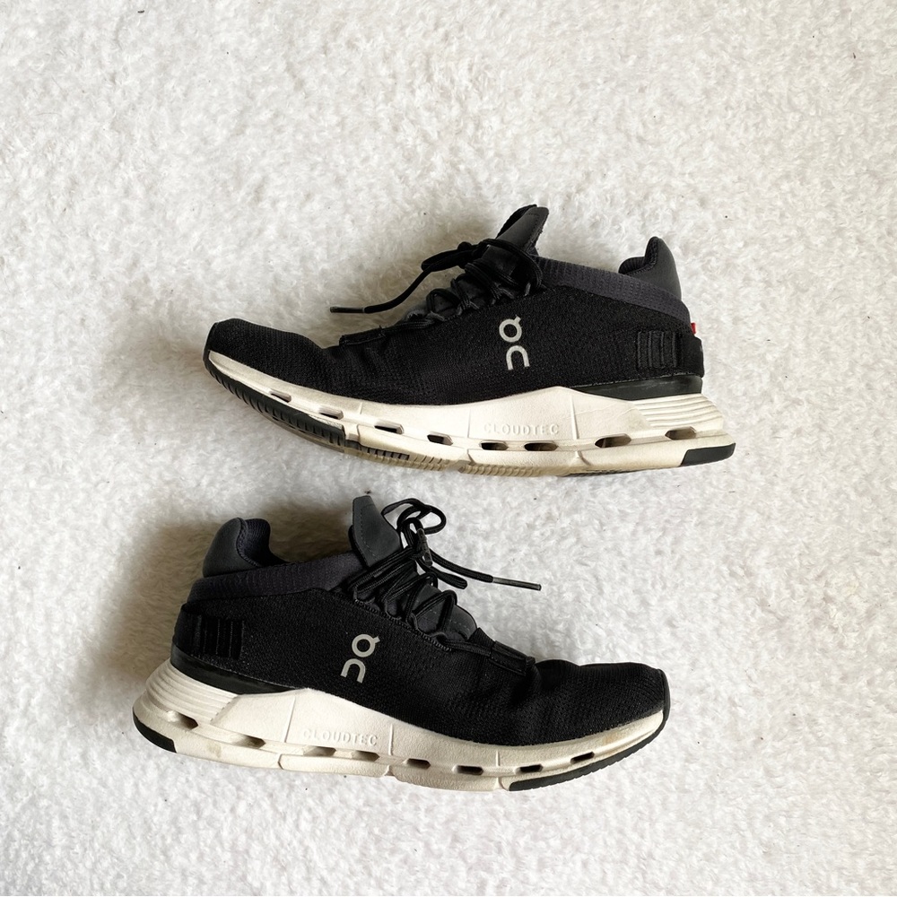 On running | cloudnova in phantom white tennis shoes - Picture 9 of 10